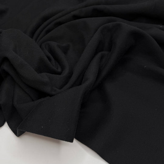 Earth Day Is Every Day - Tubular Rib Knit Cotton Knit - Black - 2M Bundle - True Deadstock fabric Fabric by private - Sustainable Textile | FABCYCLE