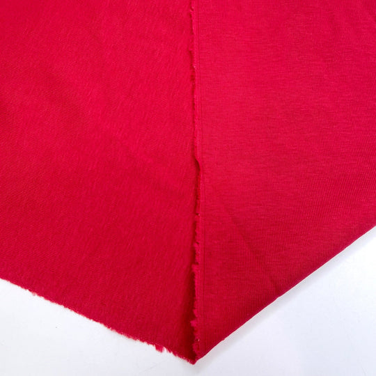 Earth Day Potluck - Rib Knit Rayon Blend Knit - Red - 1.85M Bundle - True Deadstock fabric Fabric by private - Sustainable Textile | FABCYCLE