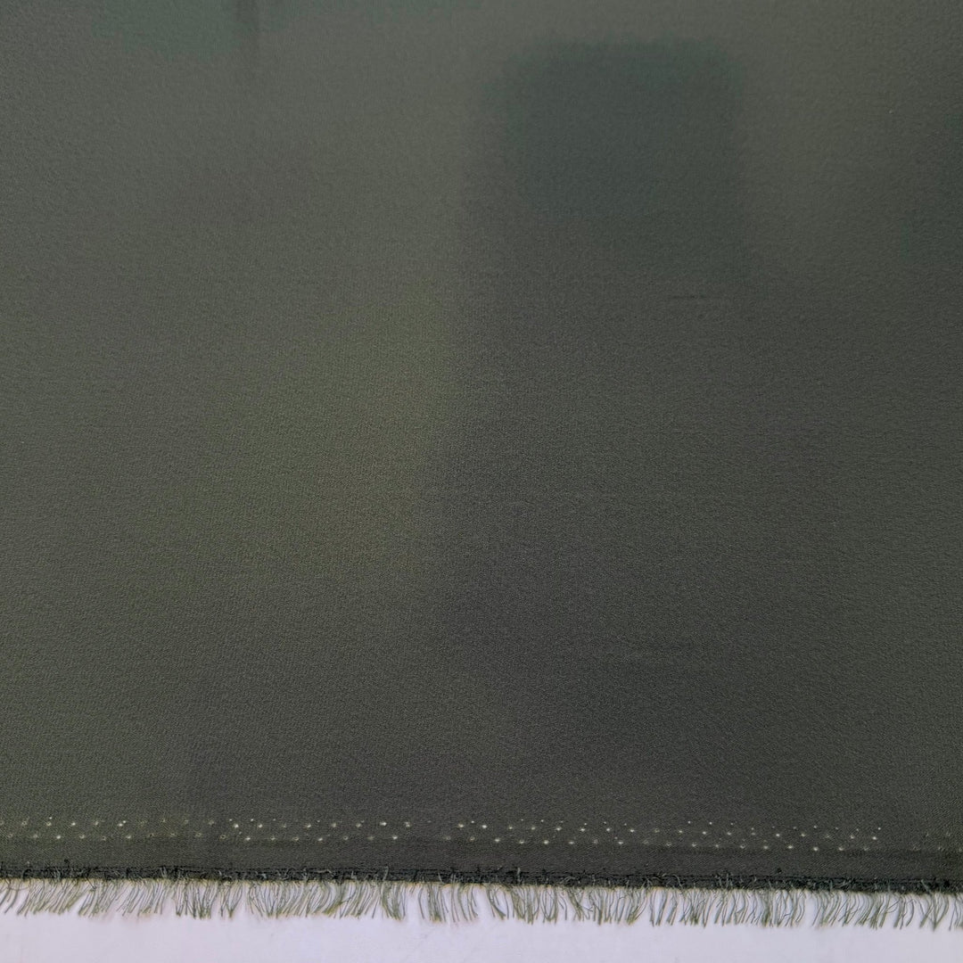 Earth Elements - Chiffon Poly Woven - Dark Olive Green - Bundles - True Deadstock fabric Fabric by private - Sustainable Textile | FABCYCLE