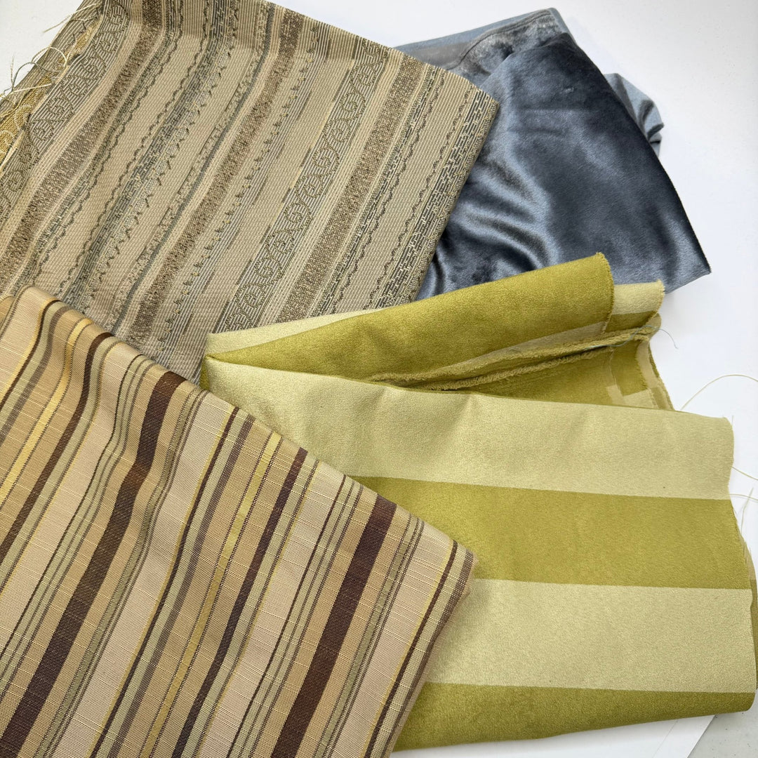 Earthy - Small Bundles - Fun 4 Pack - True Deadstock Fabric Fabric by FABCYCLE shop - Sustainable Textile | FABCYCLE