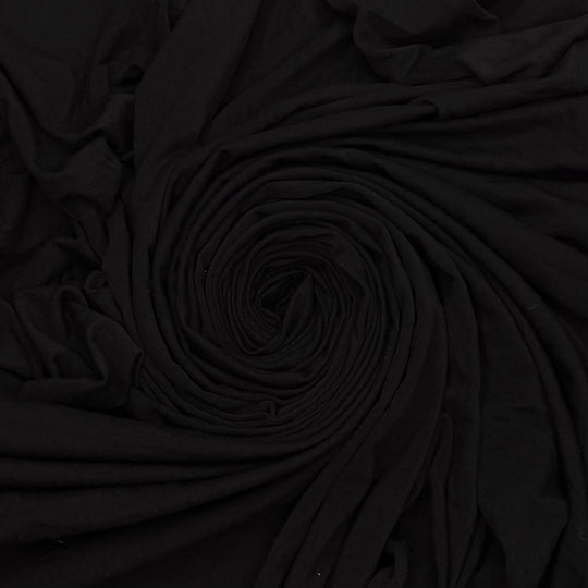 Eco Architecture - Jersey Rayon Blend Knit - Black - 2.3M Bundle - True Deadstock fabric Fabric by private - Sustainable Textile | FABCYCLE