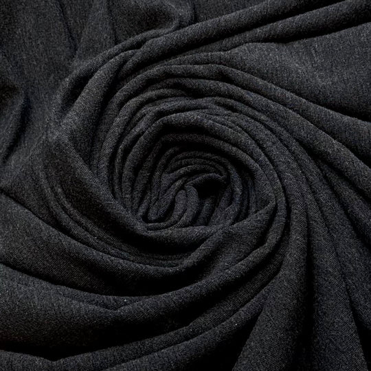 Eco Cozy - French Terry Natural Blend Knit - Dark Grey - 2M Bundle - True Deadstock fabric Fabric by private - Sustainable Textile | FABCYCLE