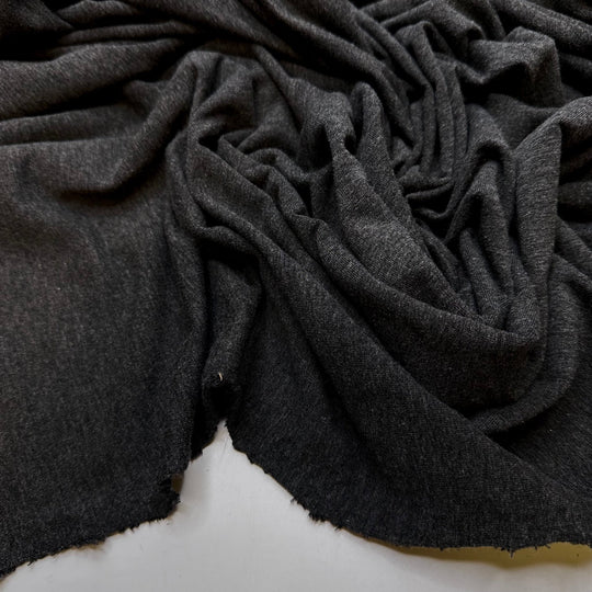 Eco Cozy - French Terry Natural Blend Knit - Dark Grey - 2M Bundle - True Deadstock fabric Fabric by private - Sustainable Textile | FABCYCLE