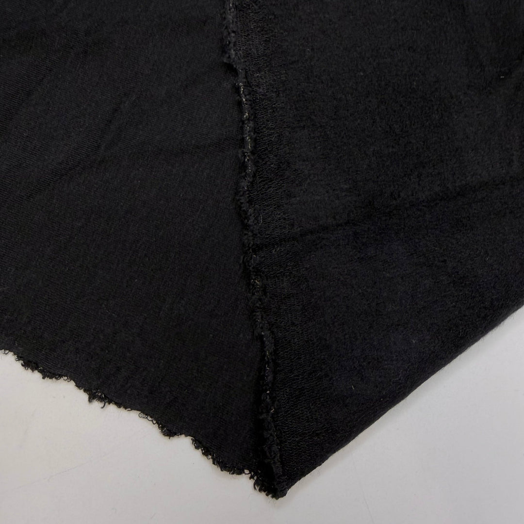 Eco Fundraiser - Brushed French Terry Tencel/Organic Cotton Knit - Black - 1.55M Bundle - True Deadstock fabric Fabric by private - Sustainable Textile | FABCYCLE