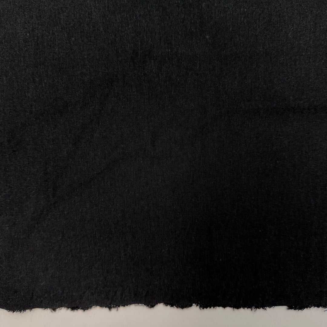 Eco Fundraiser - Brushed French Terry Tencel/Organic Cotton Knit - Black - 1.55M Bundle - True Deadstock fabric Fabric by private - Sustainable Textile | FABCYCLE