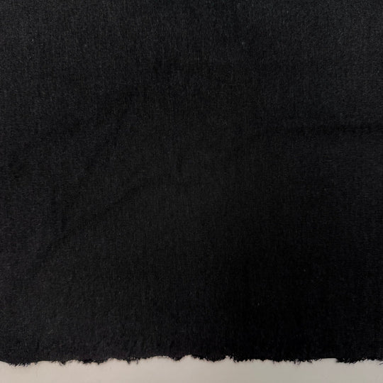 Eco Fundraiser - Brushed French Terry Tencel/Organic Cotton Knit - Black - 1.55M Bundle - True Deadstock fabric Fabric by private - Sustainable Textile | FABCYCLE