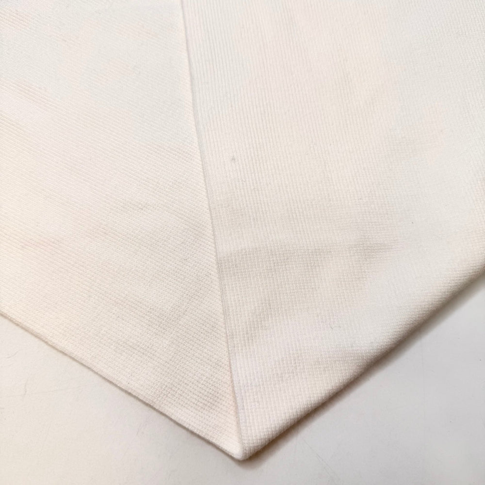 Egg Crack - Tubular Rib Knit Bamboo Blend Knit - Eggshell White - 1.25M Bundle - True Deadstock fabric Fabric by private - Sustainable Textile | FABCYCLE