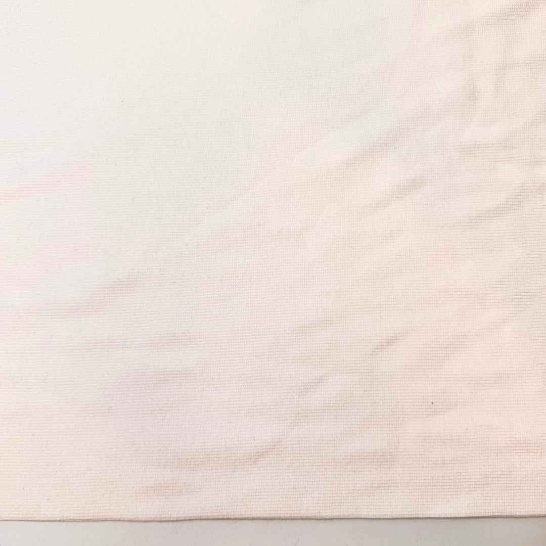 Egg Crack - Tubular Rib Knit Bamboo Blend Knit - Eggshell White - 1.25M Bundle - True Deadstock fabric Fabric by private - Sustainable Textile | FABCYCLE