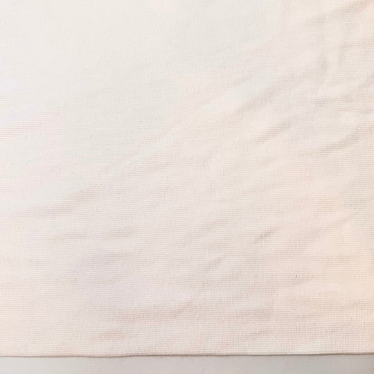 Egg Crack - Tubular Rib Knit Bamboo Blend Knit - Eggshell White - 1.25M Bundle - True Deadstock fabric Fabric by private - Sustainable Textile | FABCYCLE
