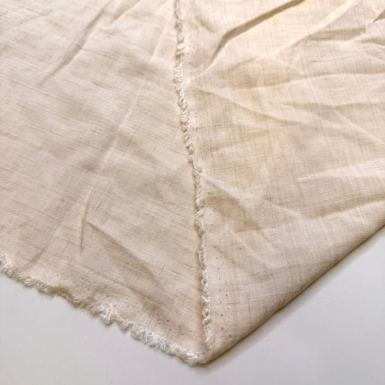 Eggnog - Rayon Woven - Cream - 1M Bundle - True Deadstock fabric Fabric by private - Sustainable Textile | FABCYCLE