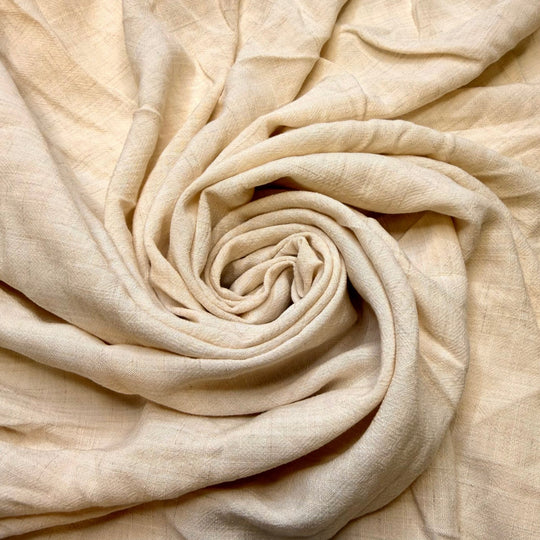 Eggnog - Rayon Woven - Cream - 1M Bundle - True Deadstock fabric Fabric by private - Sustainable Textile | FABCYCLE