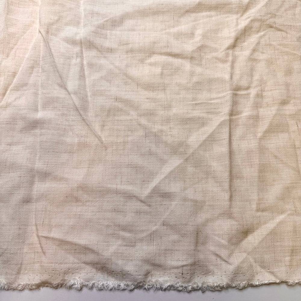 Eggnog - Rayon Woven - Cream - 1M Bundle - True Deadstock fabric Fabric by private - Sustainable Textile | FABCYCLE