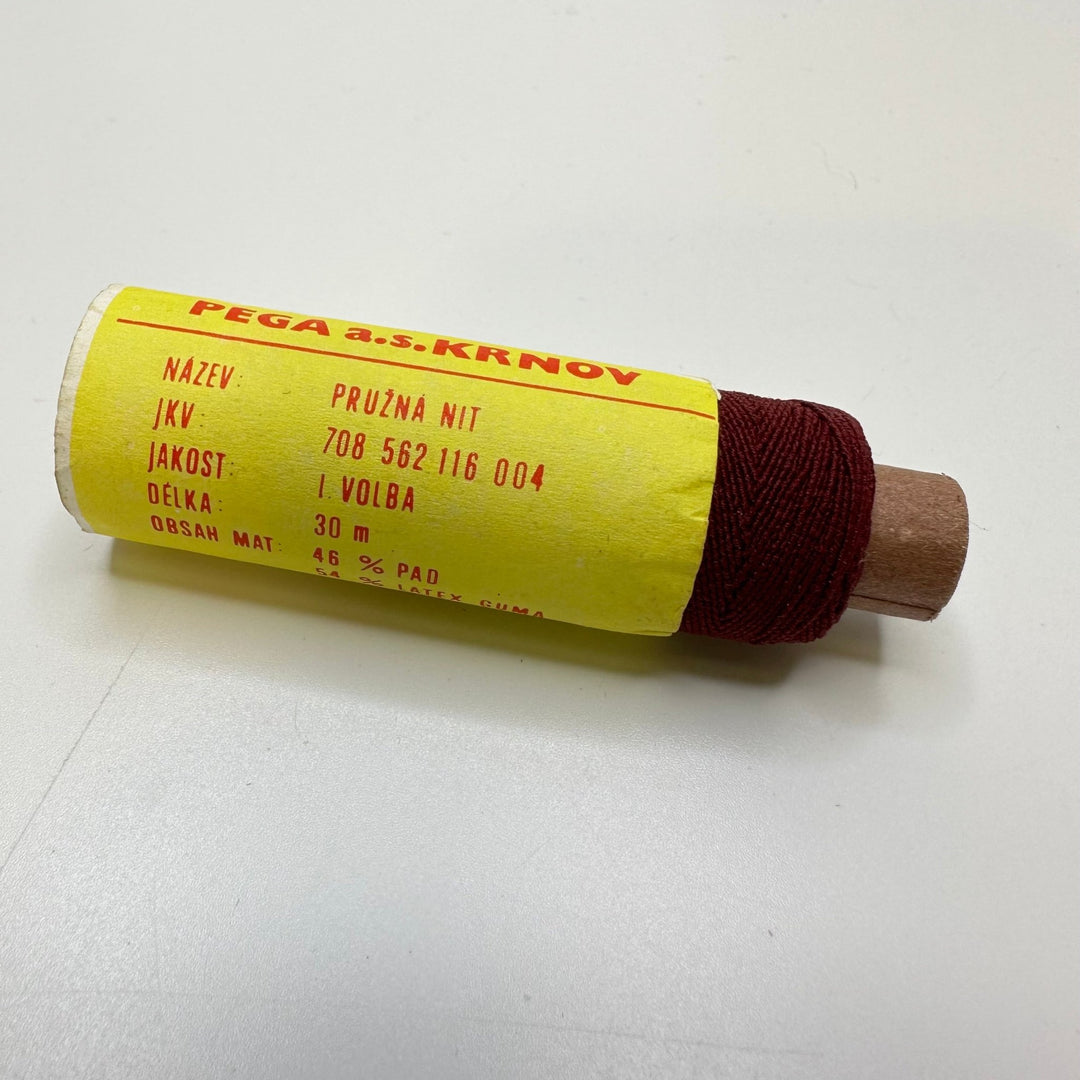 Elastic Thread - Burgundy - True Deadstock supplies Fabric by private - Sustainable Textile | FABCYCLE