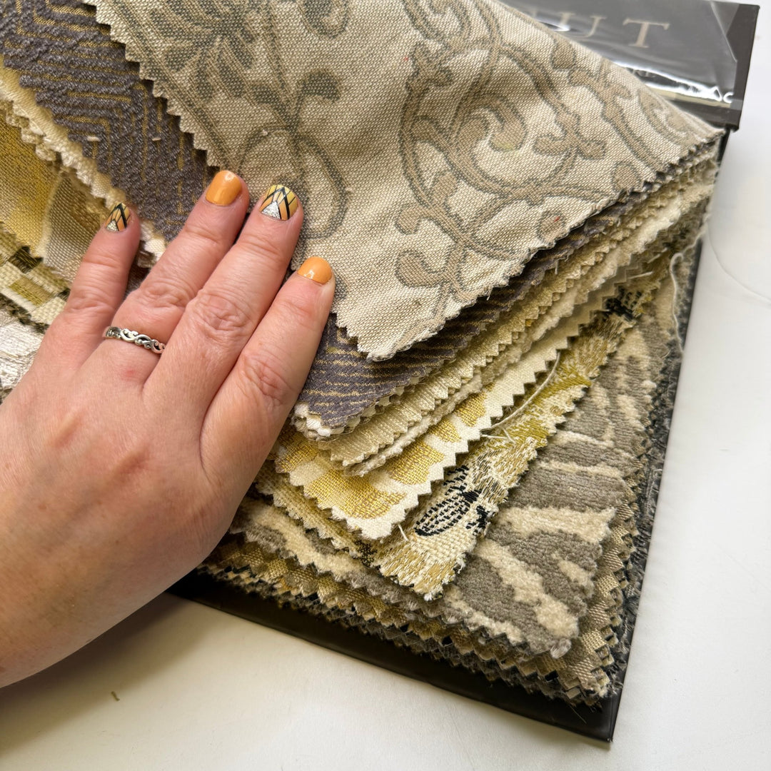 Elegant pearl - Home Décor Sample Books - Lg Rectangle - True Deadstock fabric Fabric by private - Sustainable Textile | FABCYCLE