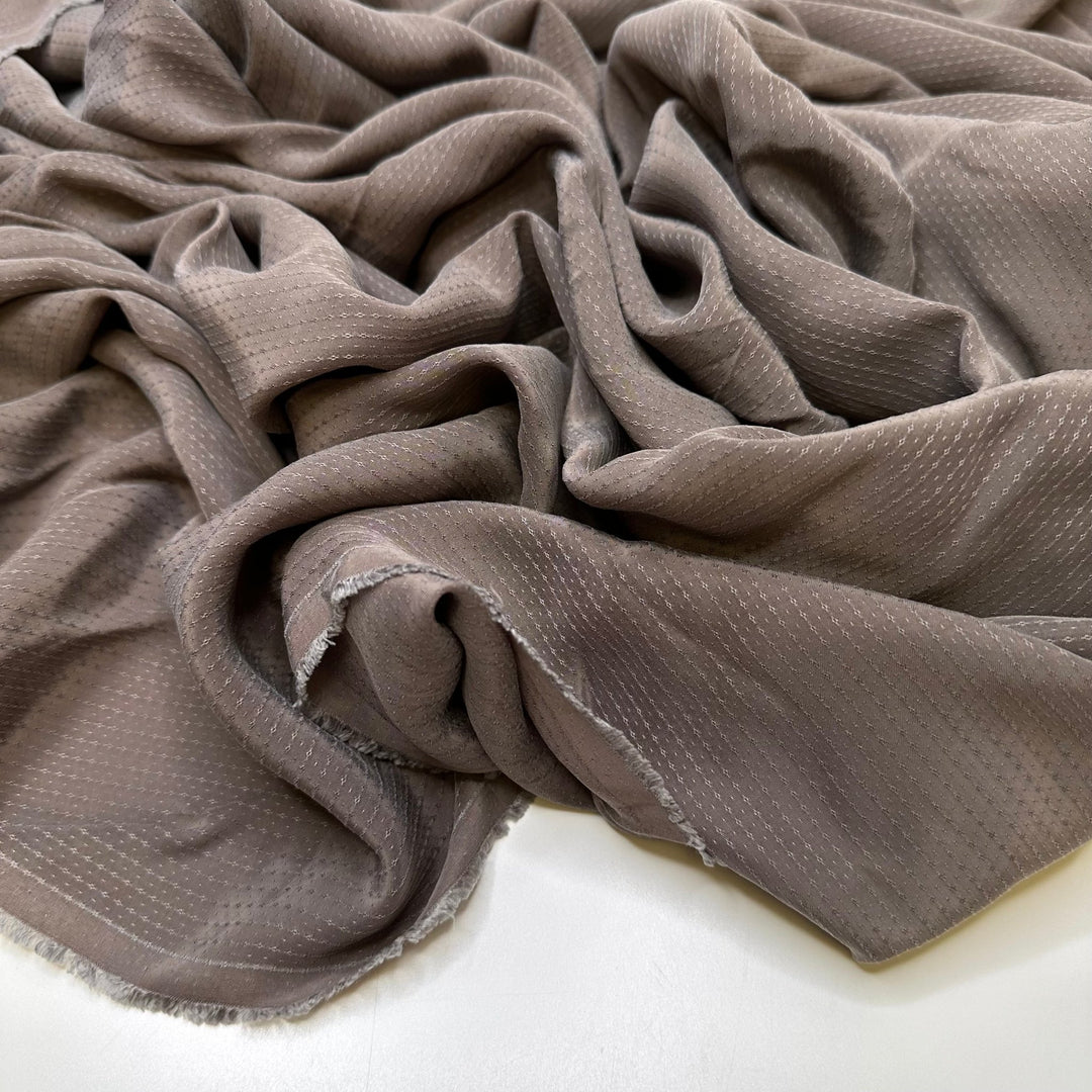 Embracing Aging - Cotton Blend Woven - Grey Geometric - 3M Bundle - True Deadstock fabric Fabric by private - Sustainable Textile | FABCYCLE