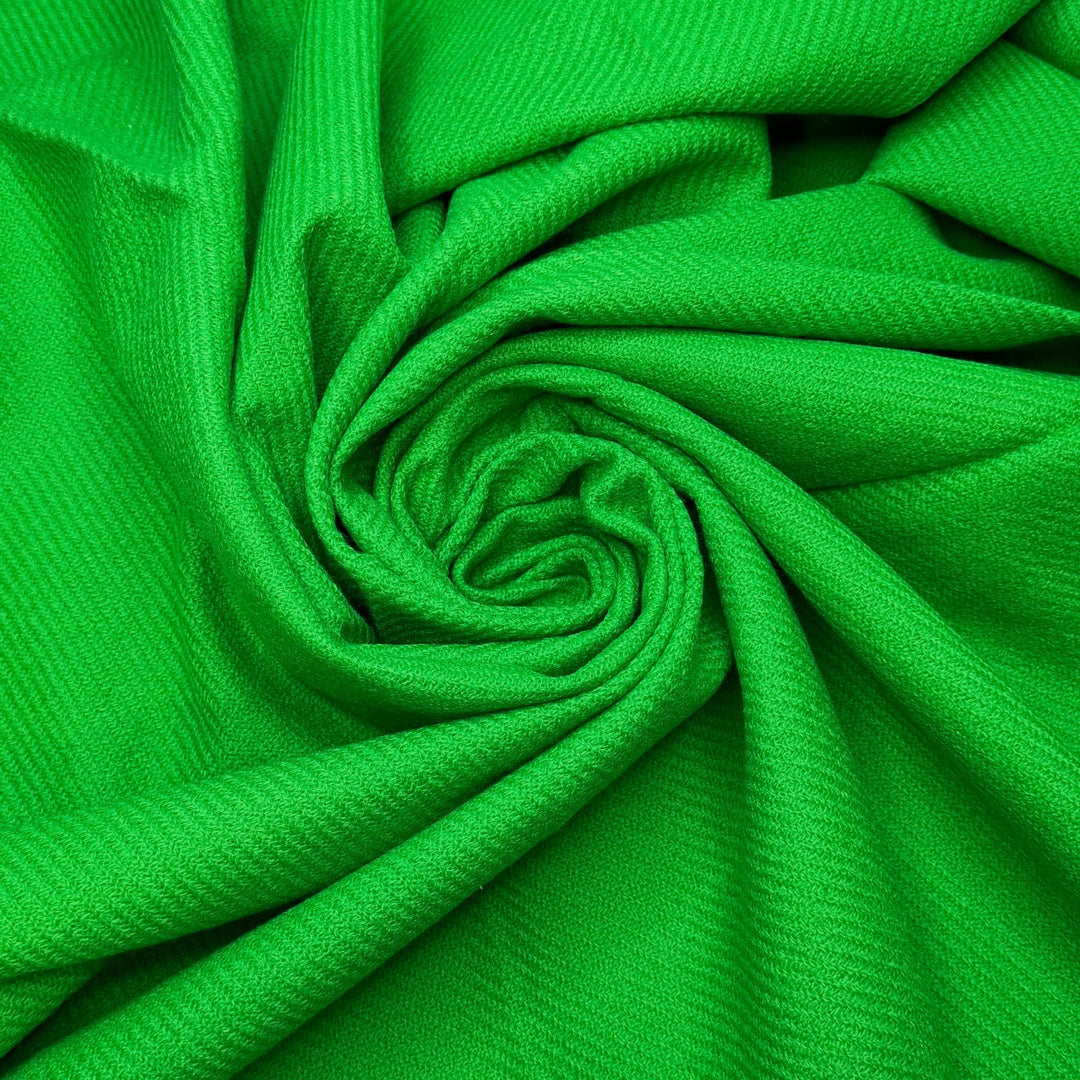 Emerald Cut - Twill Weave Orlon Woven - Green - 1.3M Bundle - True Deadstock fabric Fabric by private - Sustainable Textile | FABCYCLE
