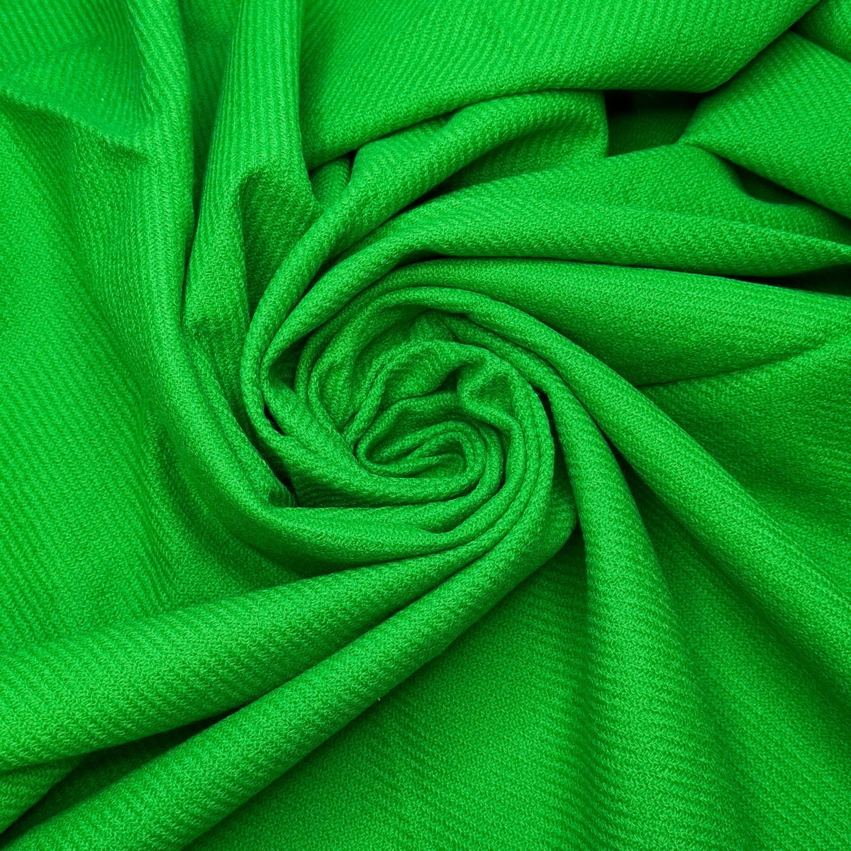 Emerald Cut - Twill Weave Orlon Woven - Green - 1.3M Bundle - True Deadstock fabric Fabric by private - Sustainable Textile | FABCYCLE