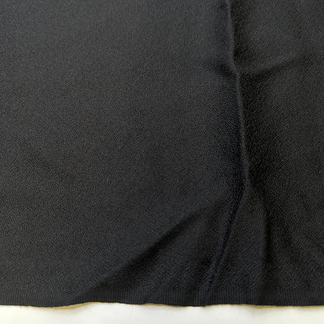 End Credits Roll - Crepe Wool Woven - Black - 2.4M Bundle - True Deadstock fabric Fabric by private - Sustainable Textile | FABCYCLE