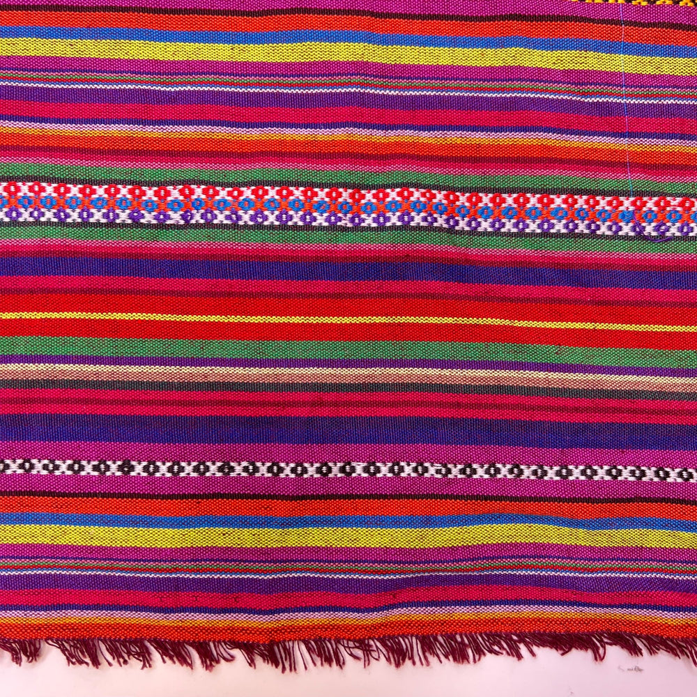 Endless Flower Fields - Hemp Woven Cotton Woven - Multi Stripes - 1.4M Bundle - True Deadstock fabric Fabric by private - Sustainable Textile | FABCYCLE