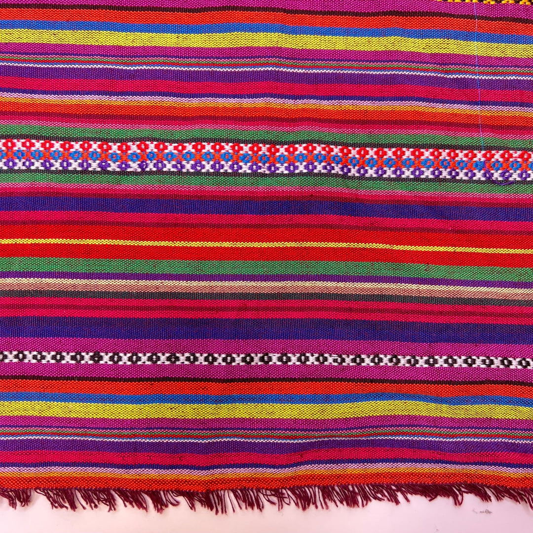 Endless Flower Fields - Hemp Woven Cotton Woven - Multi Stripes - 1.4M Bundle - True Deadstock fabric Fabric by private - Sustainable Textile | FABCYCLE
