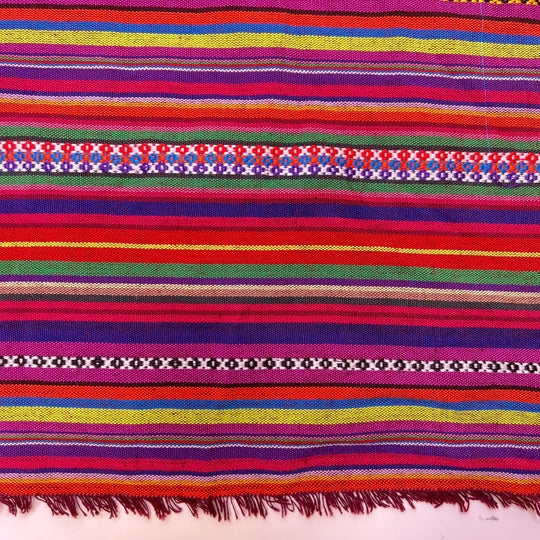 Endless Flower Fields - Hemp Woven Cotton Woven - Multi Stripes - 1.4M Bundle - True Deadstock fabric Fabric by private - Sustainable Textile | FABCYCLE