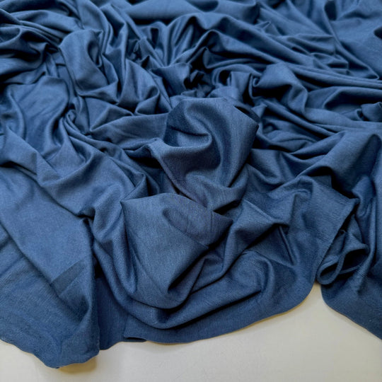 Endless Sea - Jersey Bamboo Blend Knit - Dark Blue - Bundles - True Deadstock fabric Fabric by private - Sustainable Textile | FABCYCLE