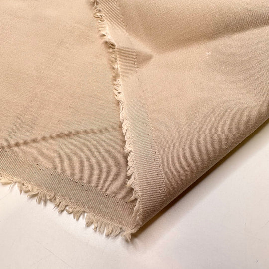 Entrepreneur - Twill Weave Cotton Woven - Light Beige - 2.5M Bundle - True Deadstock fabric Fabric by private - Sustainable Textile | FABCYCLE