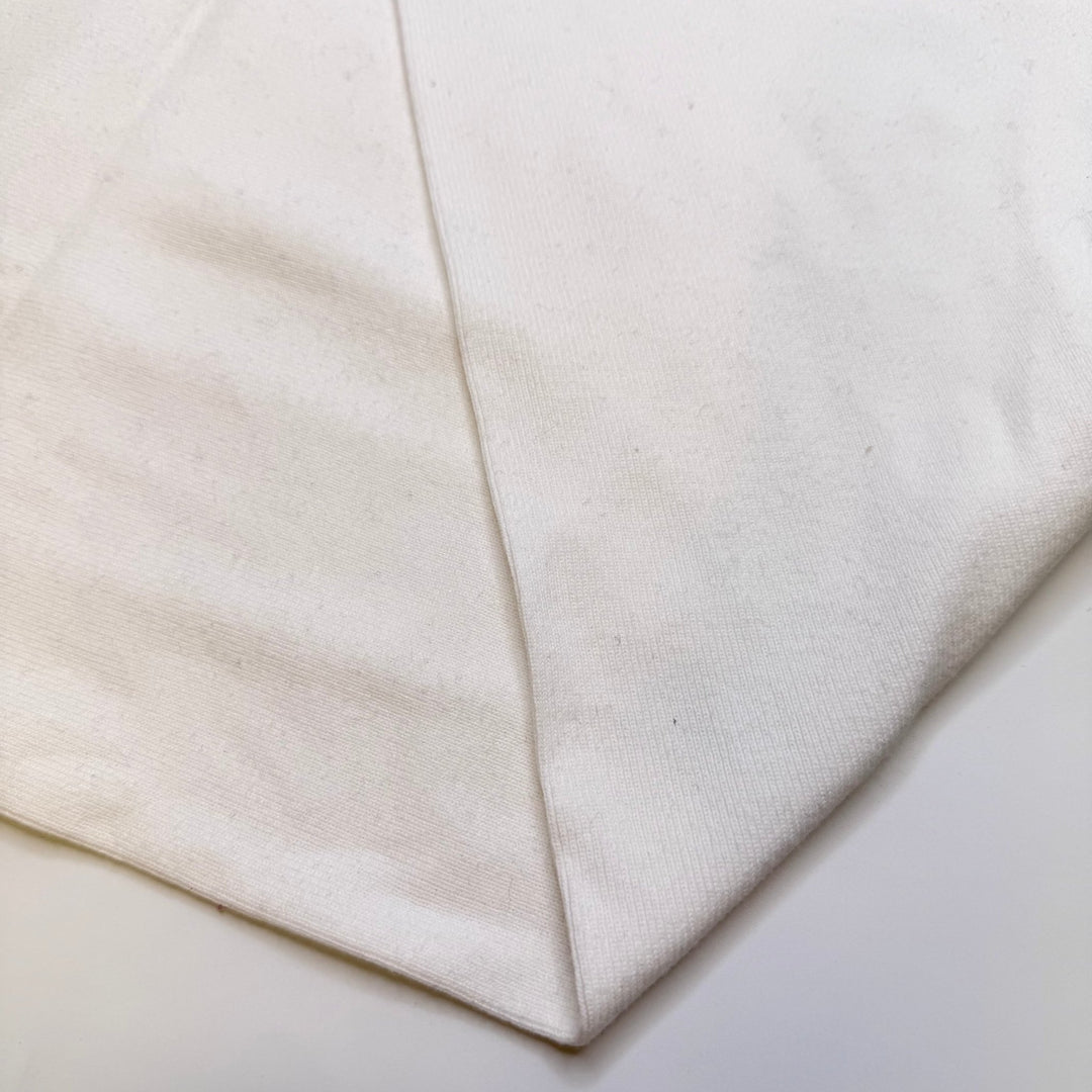 EV Energy - Tubular Rib Knit Cotton Knit - White - 0.95M Bundle - True Deadstock fabric Fabric by private - Sustainable Textile | FABCYCLE
