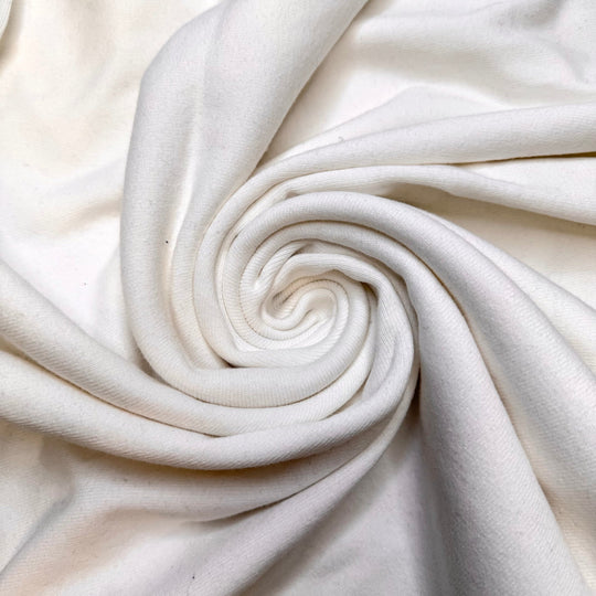 EV Energy - Tubular Rib Knit Cotton Knit - White - 0.95M Bundle - True Deadstock fabric Fabric by private - Sustainable Textile | FABCYCLE