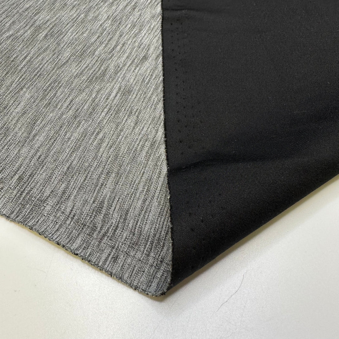 Evening Jog - Polyester Blend Knit - Grey - 1.15M Bundle - True Deadstock fabric Fabric by private - Sustainable Textile | FABCYCLE