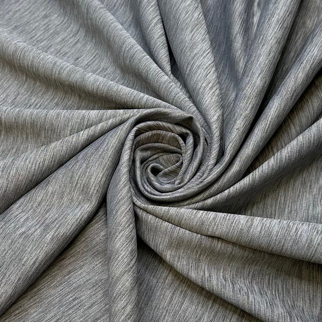 Evening Jog - Polyester Blend Knit - Grey - 1.15M Bundle - True Deadstock fabric Fabric by private - Sustainable Textile | FABCYCLE