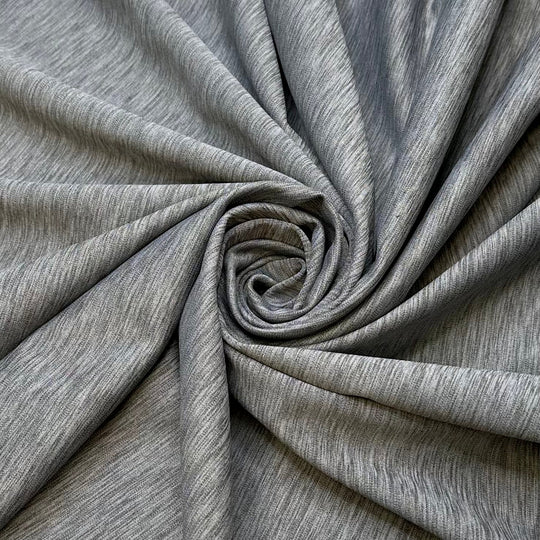 Evening Jog - Polyester Blend Knit - Grey - 1.15M Bundle - True Deadstock fabric Fabric by private - Sustainable Textile | FABCYCLE