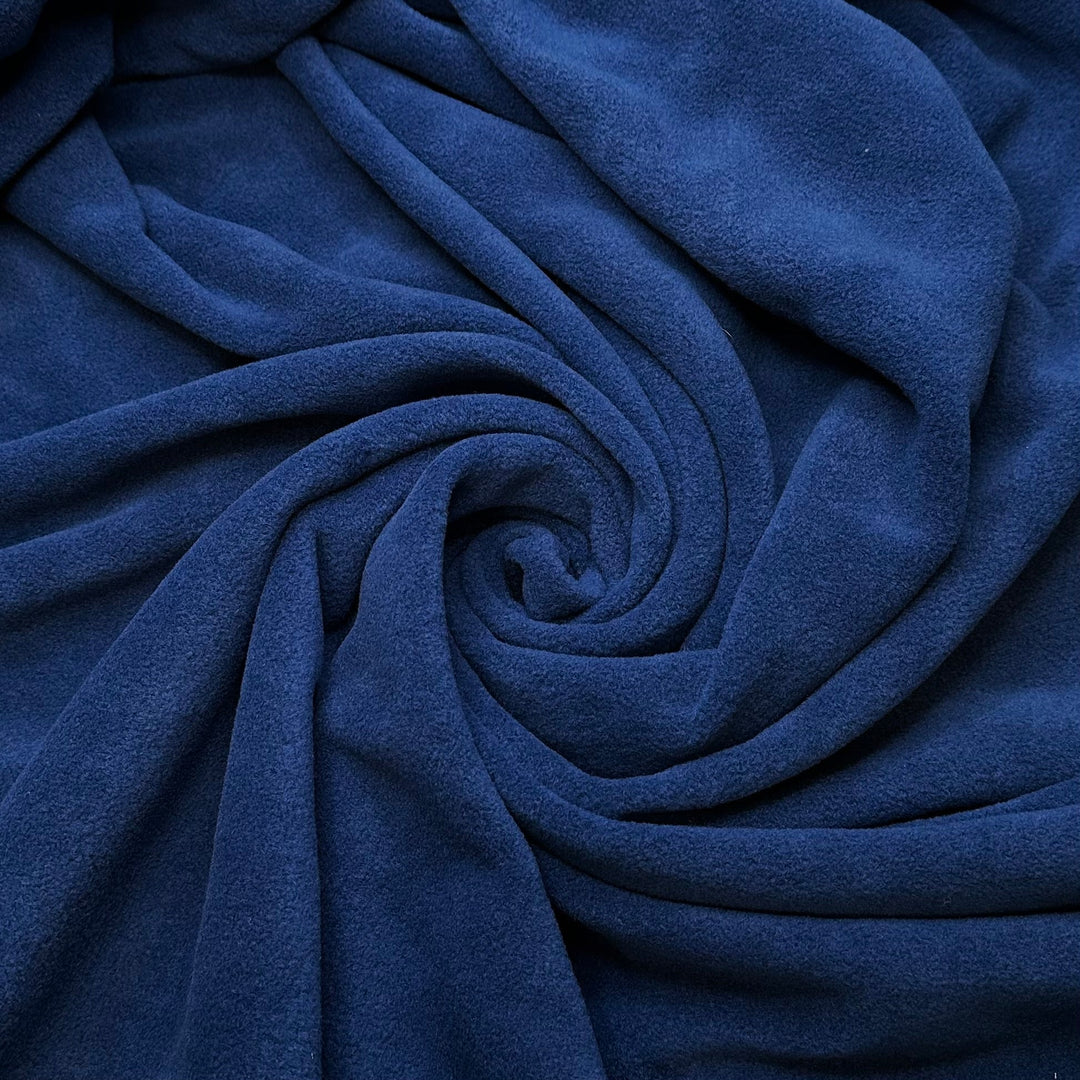 Evening Skies - Fleece Polyester Blend Knit - Dark Black/Blue - 2M Bundle - True Deadstock fabric Fabric by private - Sustainable Textile | FABCYCLE