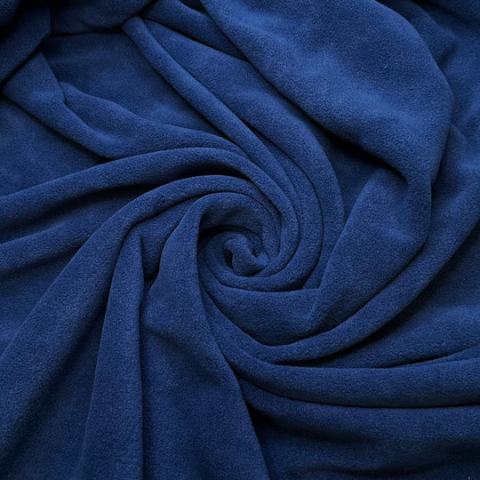Evening Skies - Fleece Polyester Blend Knit - Dark Black/Blue - 2M Bundle - True Deadstock fabric Fabric by private - Sustainable Textile | FABCYCLE