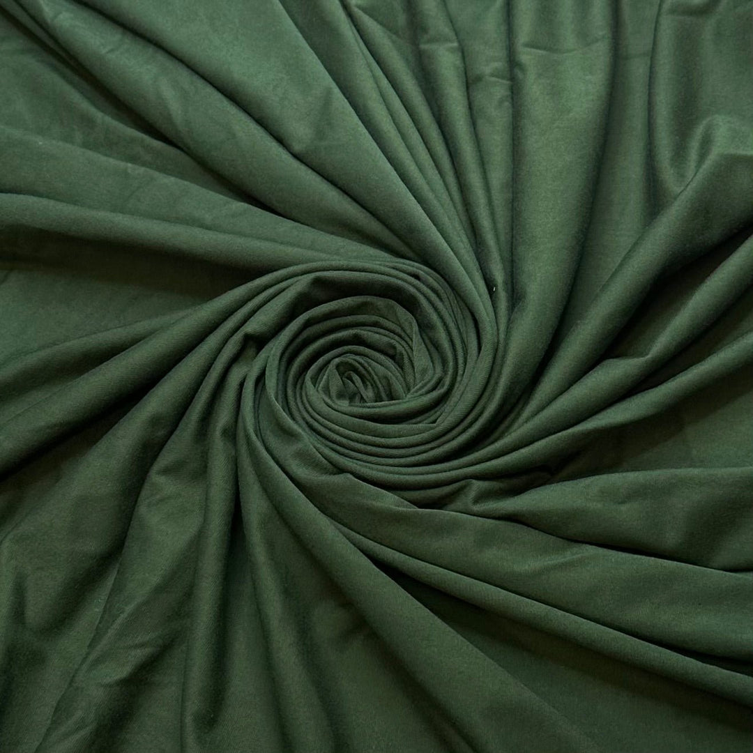 Evergreen Adventure - Natural Blend Knit - Dark Green - 1.7M Bundle - True Deadstock fabric Fabric by private - Sustainable Textile | FABCYCLE
