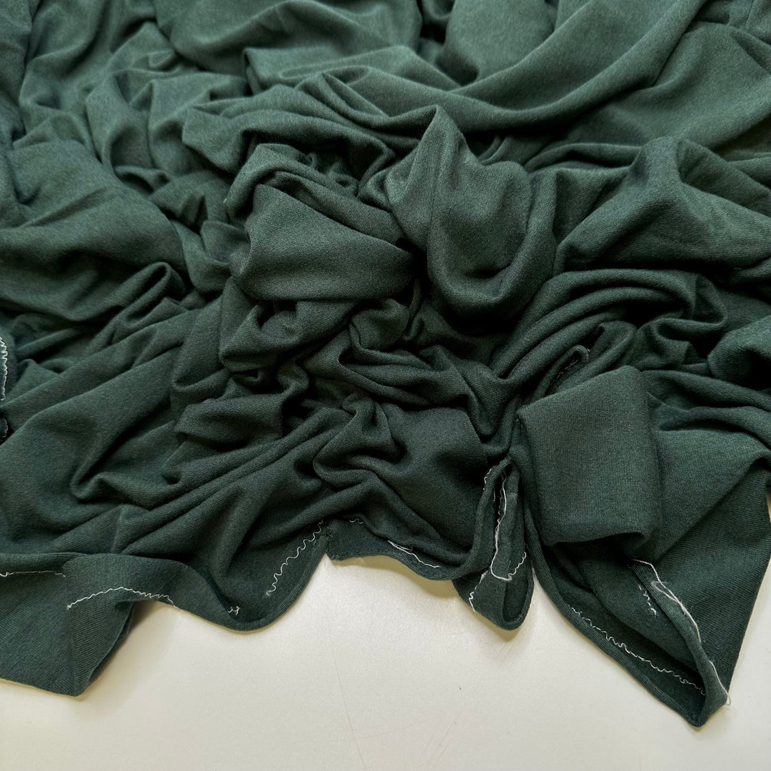 Evergreen - Jersey Cotton/Bamboo Knit - Green - 2.25M Bundle - True Deadstock fabric Fabric by private - Sustainable Textile | FABCYCLE