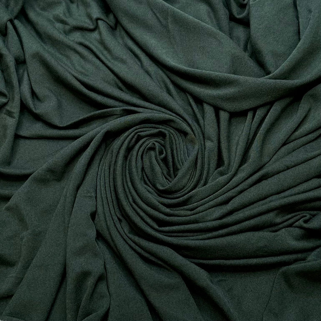 Evergreen - Jersey Cotton/Bamboo Knit - Green - 2.25M Bundle - True Deadstock fabric Fabric by private - Sustainable Textile | FABCYCLE
