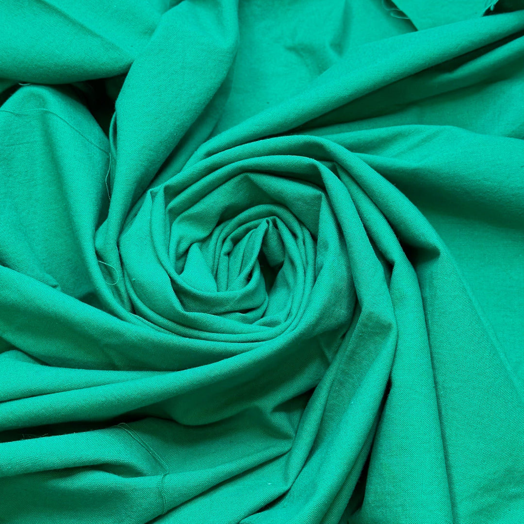 Evergreen Trends - Cotton/Linen Woven - Green - 1M Bundle - True Deadstock fabric Fabric by private - Sustainable Textile | FABCYCLE