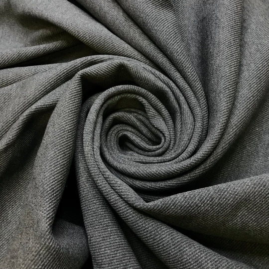Everyone Is On Their Phones - Double Knit Natural Blend Knit - Dark Grey - 2M Bundle - True Deadstock fabric Fabric by private - Sustainable Textile | FABCYCLE