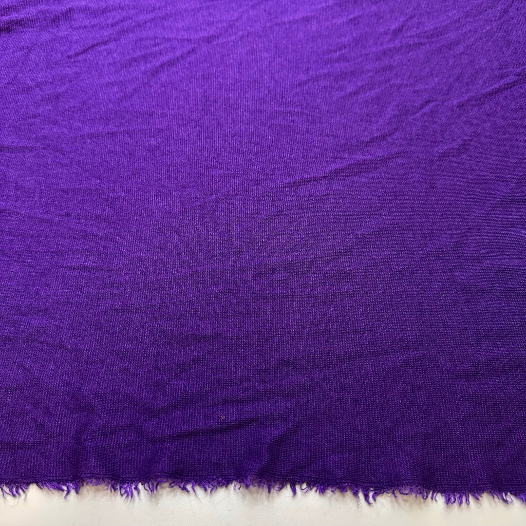 Excited For Halloween - Rib Knit Wool Blend Knit - Dark Purple - 2.6M Bundle - True Deadstock fabric Fabric by private - Sustainable Textile | FABCYCLE