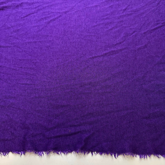 Excited For Halloween - Rib Knit Wool Blend Knit - Dark Purple - 2.6M Bundle - True Deadstock fabric Fabric by private - Sustainable Textile | FABCYCLE