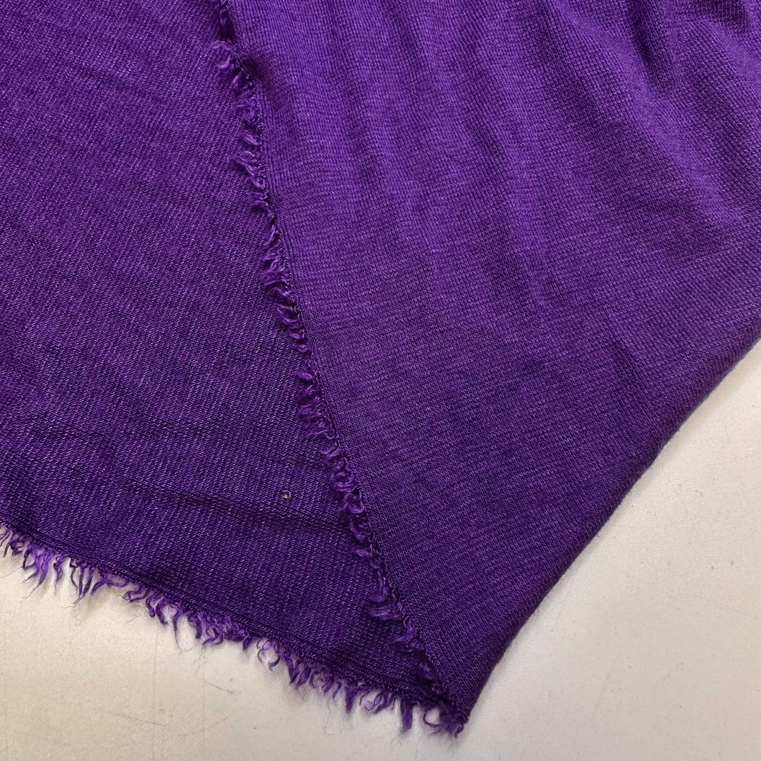 Excited For Halloween - Rib Knit Wool Blend Knit - Dark Purple - 2.6M Bundle - True Deadstock fabric Fabric by private - Sustainable Textile | FABCYCLE