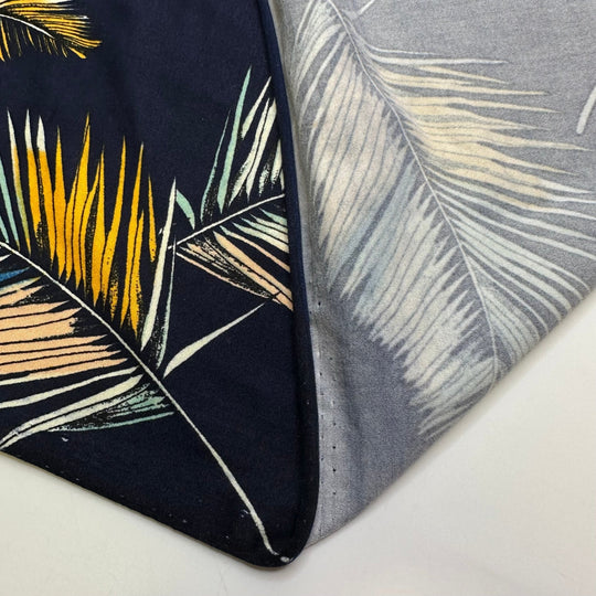 Excited To Be Outside - Brushed Jersey Polyester Blend Knit - Navy Multi Floral - 1.2M Bundle - True Deadstock fabric Fabric by private - Sustainable Textile | FABCYCLE