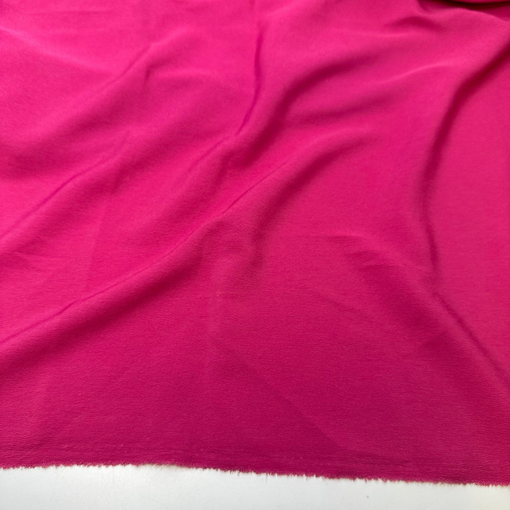 Excited To Share - Crinkle Poly Woven - Dark Pink - 1.4M Bundle - True Deadstock fabric Fabric by private - Sustainable Textile | FABCYCLE