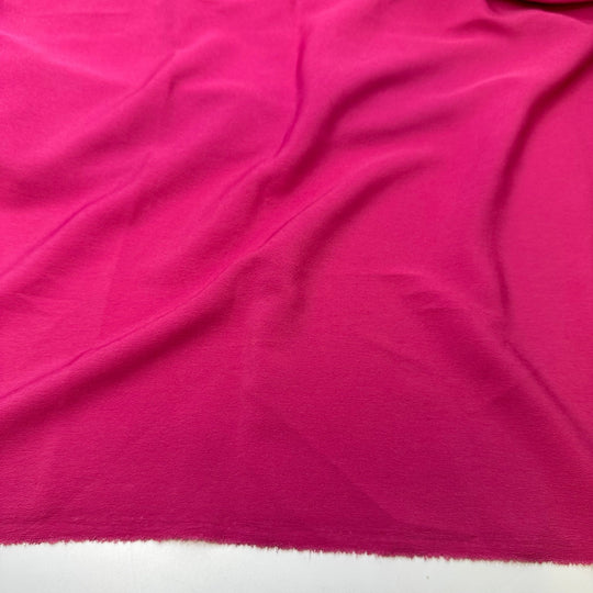 Excited To Share - Crinkle Poly Woven - Dark Pink - 1.4M Bundle - True Deadstock fabric Fabric by private - Sustainable Textile | FABCYCLE