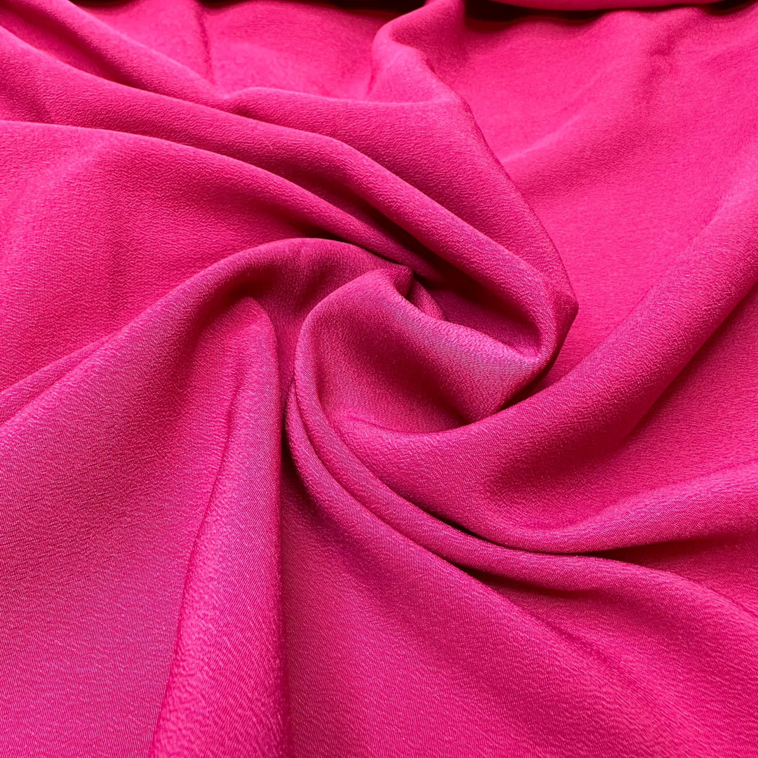 Excited To Share - Crinkle Poly Woven - Dark Pink - 1.4M Bundle - True Deadstock fabric Fabric by private - Sustainable Textile | FABCYCLE