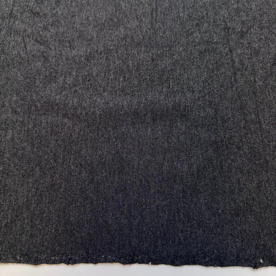 Exercised More - Jersey Fleece Bamboo Blend Knit - Dark Grey - 0.9M Bundle - True Deadstock fabric Fabric by private - Sustainable Textile | FABCYCLE