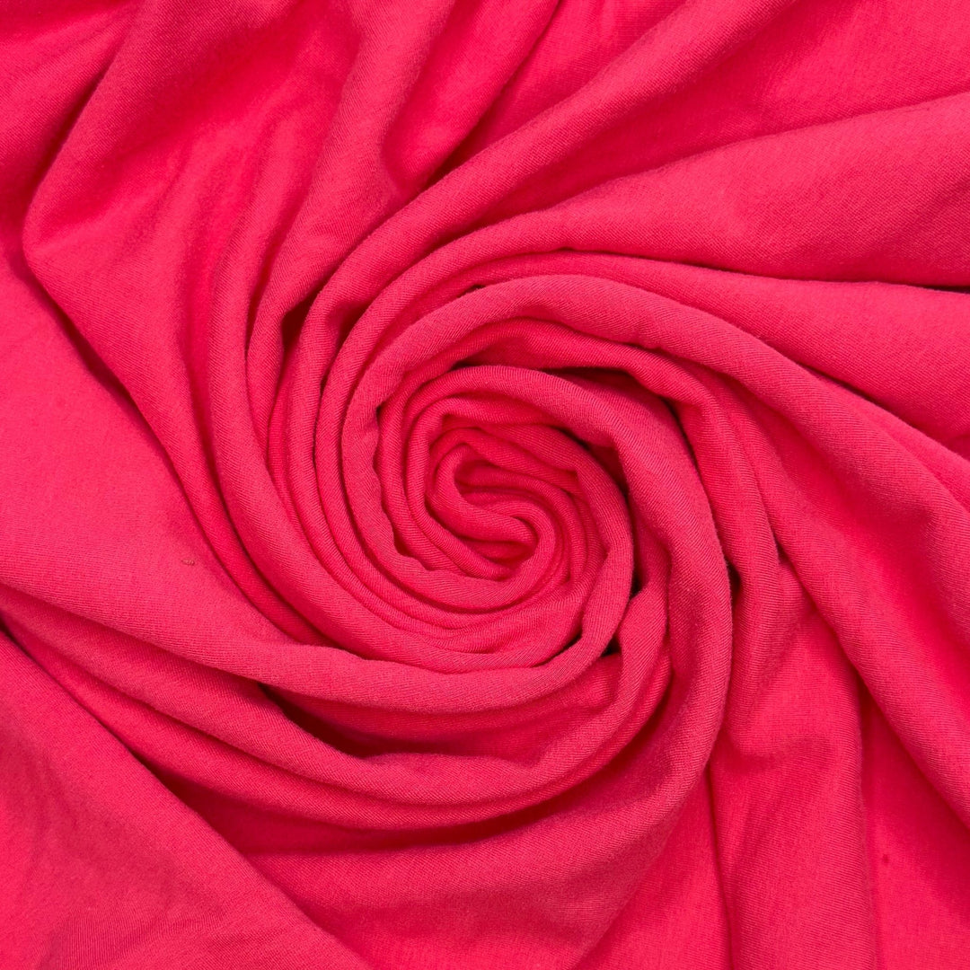 Fabulous Nature - Brushed French Terry Rayon Blend Knit - Pink - 0.85M Bundle - True Deadstock fabric Fabric by private - Sustainable Textile | FABCYCLE