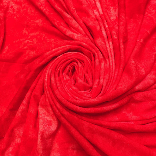Fake Blood - Polyester Blend Knit - Red Abstract - 1.1M Bundle - True Deadstock fabric Fabric by private - Sustainable Textile | FABCYCLE