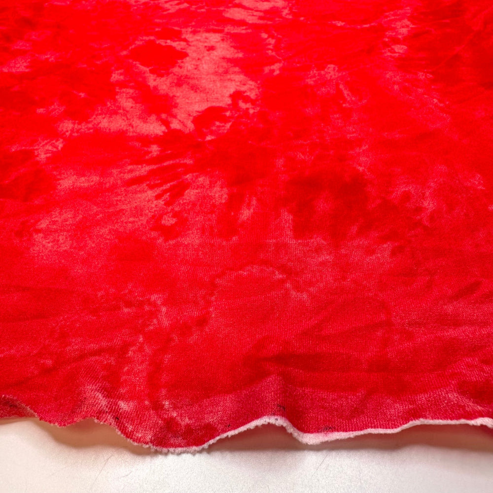 Fake Blood - Polyester Blend Knit - Red Abstract - 1.1M Bundle - True Deadstock fabric Fabric by private - Sustainable Textile | FABCYCLE